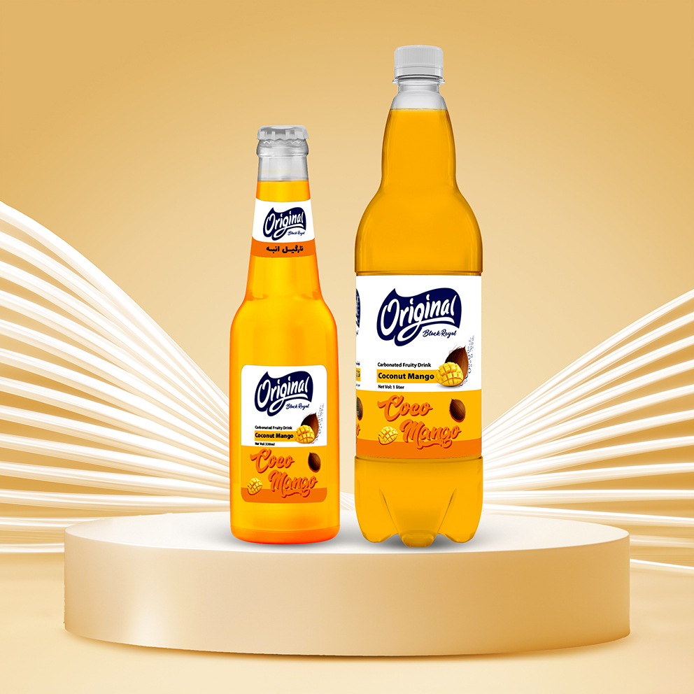 مشروب فوّارة بنكهة الفواكه جوز الهند و المانجو اورجینال