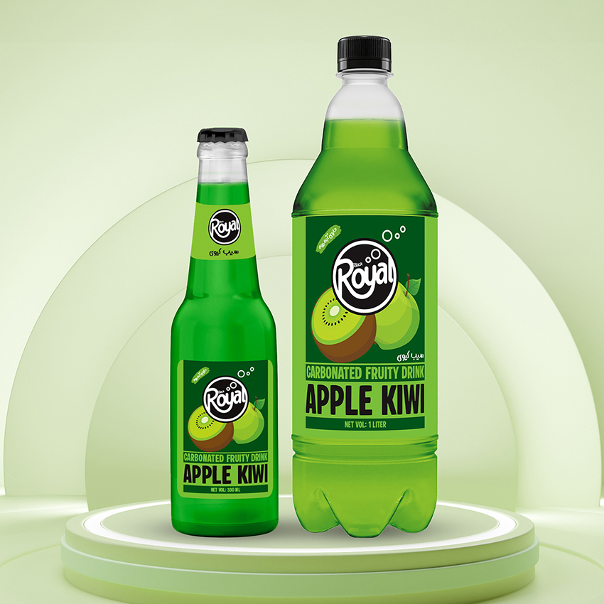 Royal Apple & Kiwi Carbonated Fruit Drink