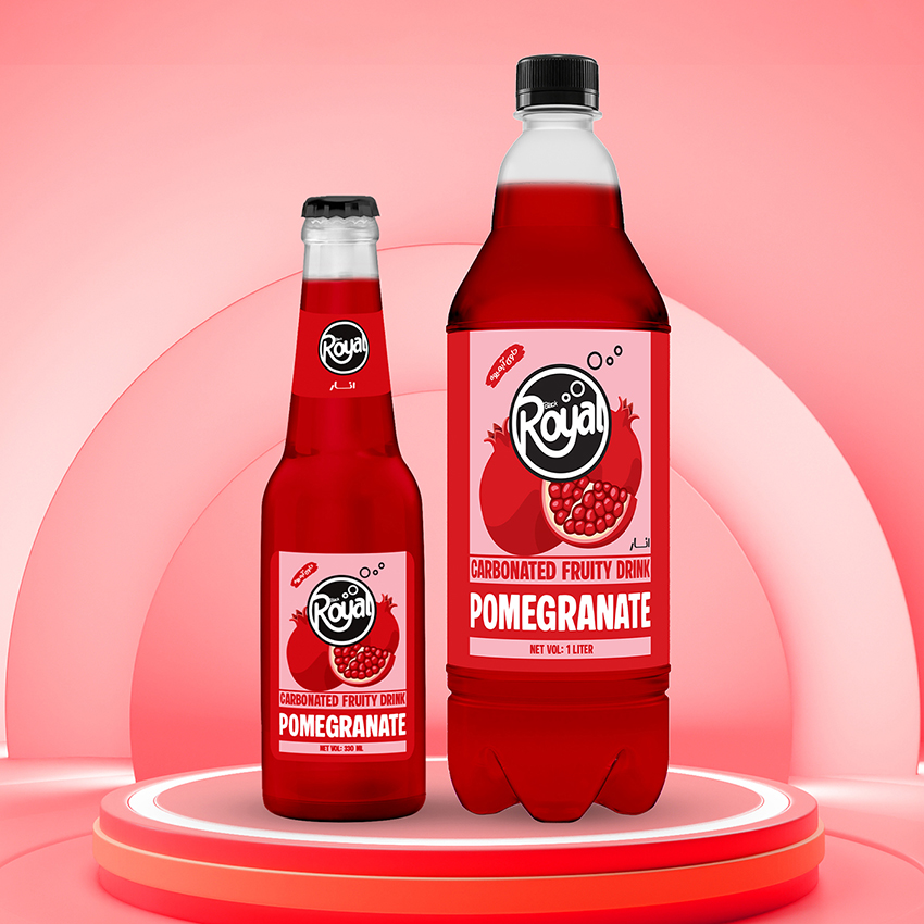 Royal Pomegranate Carbonated Fruit Drink
