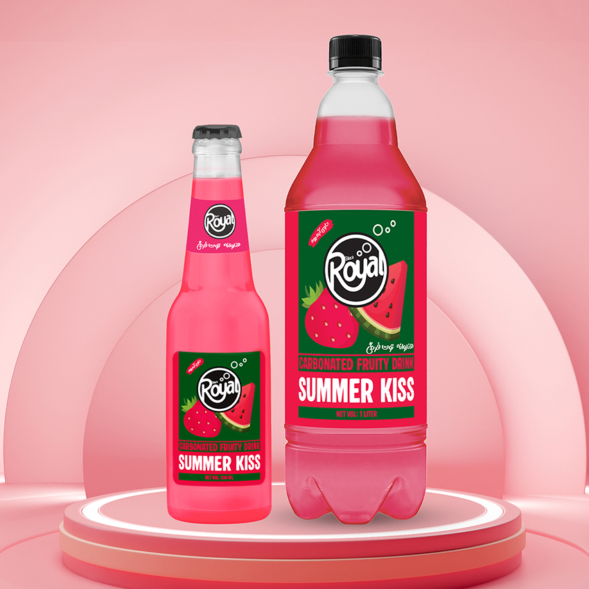 Royal Strawberry & Watermelon Carbonated Fruit Drink
